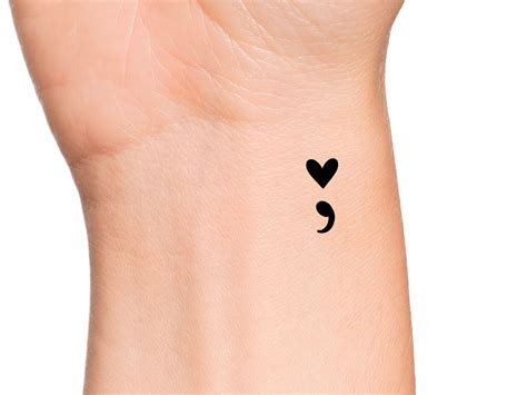 heart semicolon.